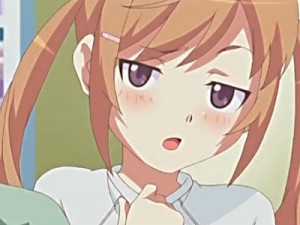 【エロアニメ】 ツイテちっぱい妹にブルマ履かせてアナルいじりながら中出しセックス